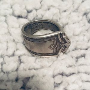 Silver spoon ring